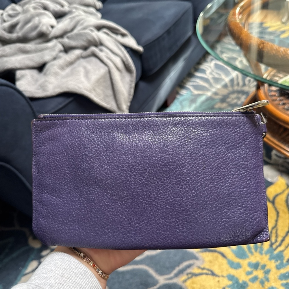 Michael Kors Purple Wristlet Clutch - Picture 2 of 3